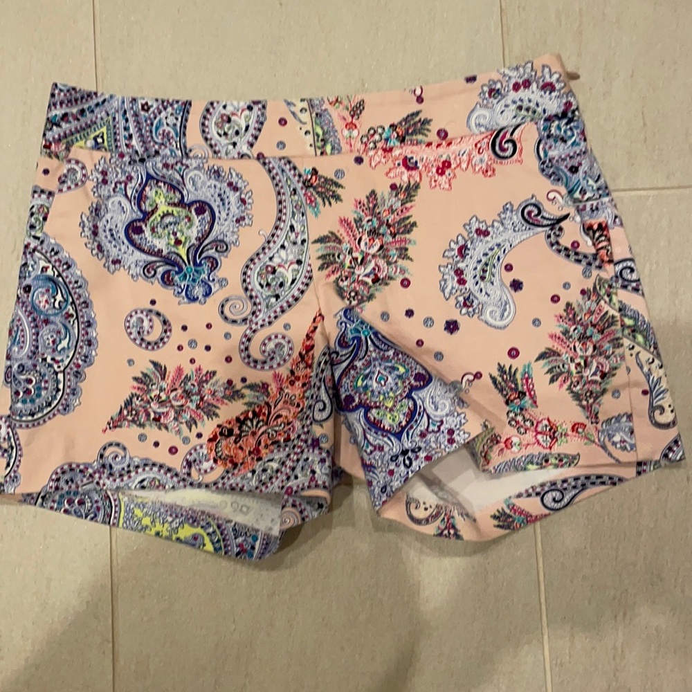 Paisley shorts.